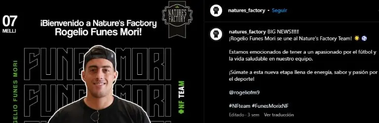 Rogelio Funes Mori se asoció con una empresa para vender tés.