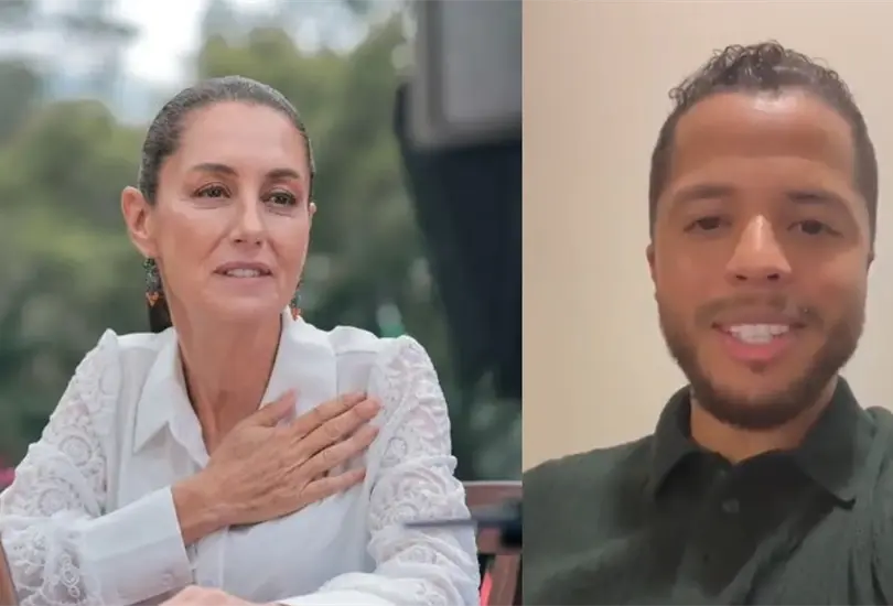 Giovani Dos Santos manifest&oacute; su apoyo para Claudia Sheinbaum.