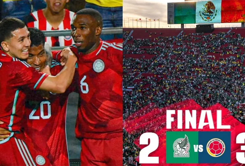 M&eacute;xico cay&oacute; ante Colombia en Los &Aacute;ngeles.