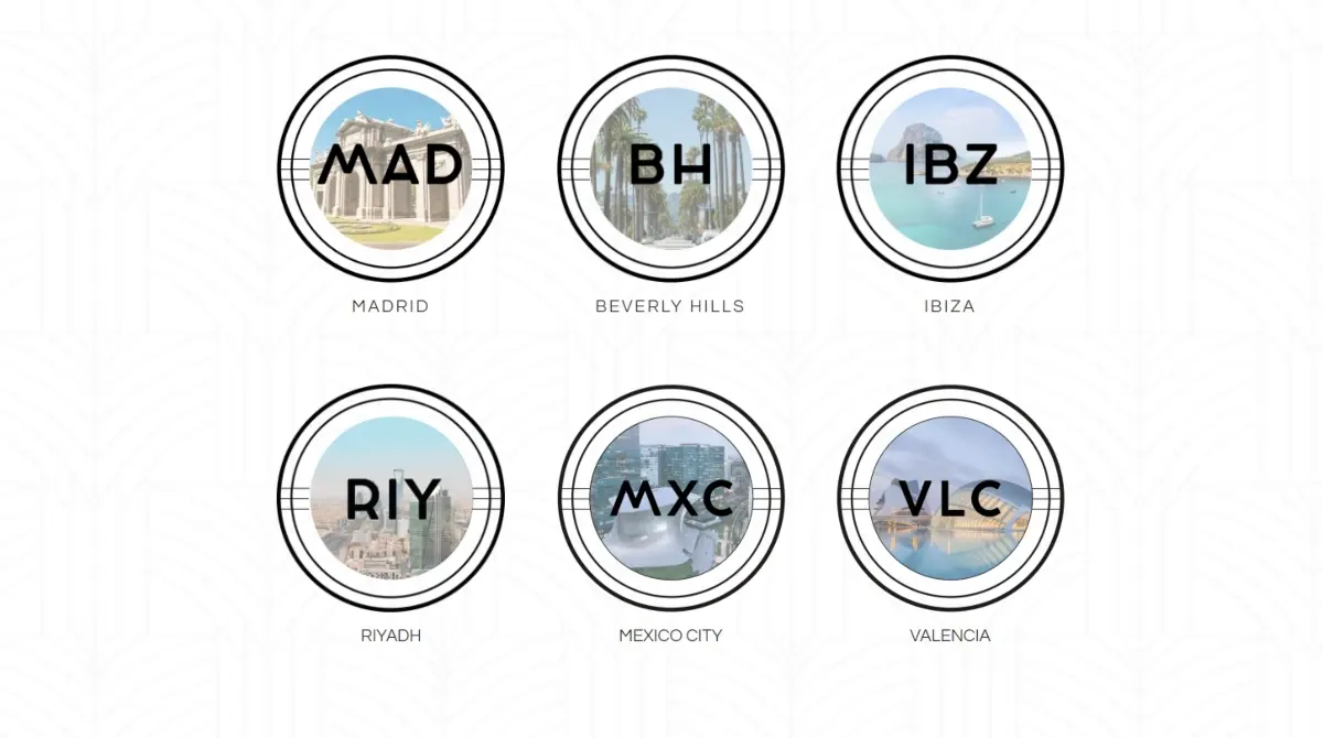 TATEL Ciudad de México es solo una de las seis sedes que tiene la cadena alrededor del mundo, ya que también se puede encontrar en Beverly Hills (Estados Unidos), Madrid, Valencia e Ibiza (España) y Riad (Arabia Saudita).