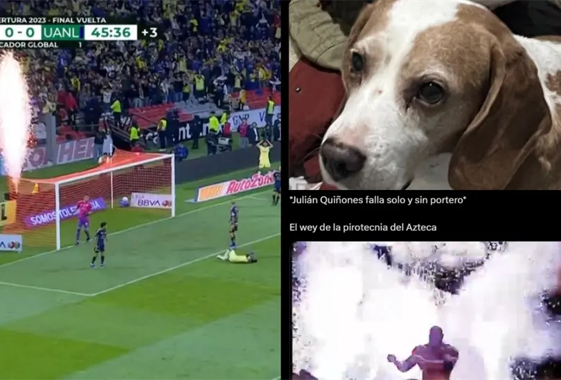 El de la pirotecnia y Qui&ntilde;ones se llevaron los memes del primer tiempo.