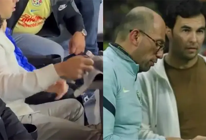 La actitud de Sergio P&eacute;rez en el Estadio Azteca no gust&oacute; a algunos.