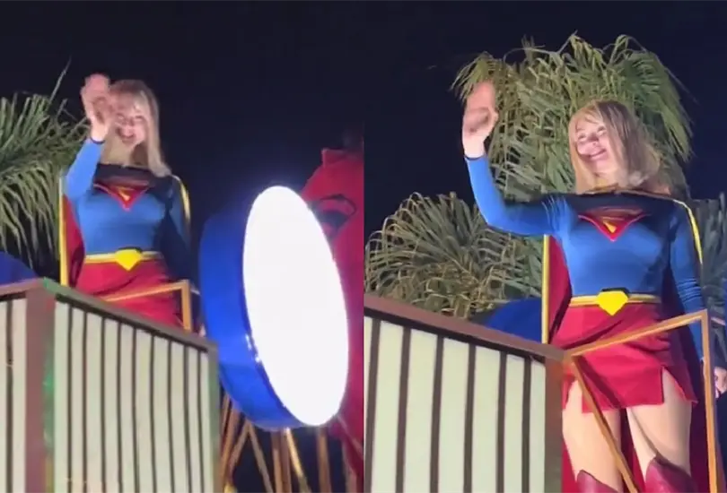 La chica disfrazada de Supergirl caus&oacute; suspiros entre los asistentes,