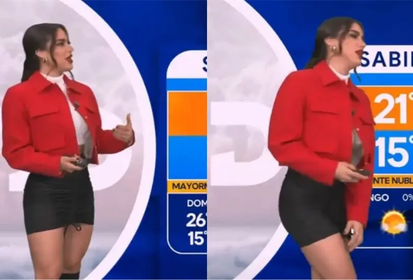 La presentadora se equivoc&oacute; y dijo groser&iacute;as en el segmento que fue transmitido en un noticiero de la cadena nacional.