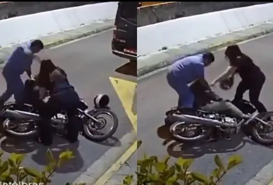 Una mujer se hizo viral por propinar cascazos a un ratero. Una mujer se hizo viral por propinar cascazos a un ratero.
