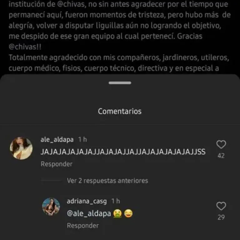 La esposa de Chicote Calderón lo defendió de los ataques de una aficionada - Captura de pantalla