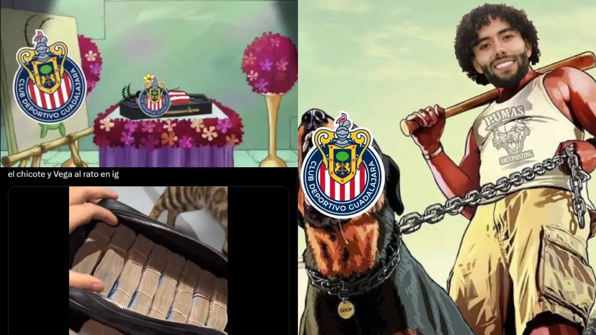 Las Chivas fueron objeto de los memes tras ser goleados por Pumas y 'Chino' Huerta