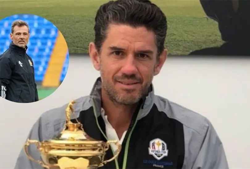 Diego Cocca fue felicitado por el presidente de Grupo Orlegi.