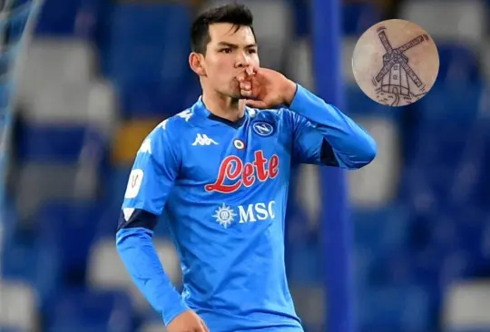 Hirving Chucky Lozano sorprendió a todos después de que se hizo un nuevo tatuaje en el que demuestra su amor por el PSV y por el Napoli.