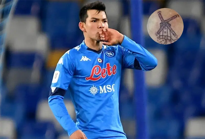 Hirving Chucky Lozano sorprendi&oacute; a todos despu&eacute;s de que se hizo un nuevo tatuaje en el que demuestra su amor por el PSV y por el Napoli.