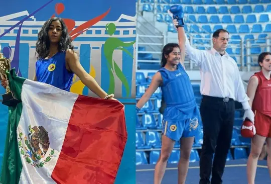 Andy Juárez, la campeona de Wushu  en el Campeonato Internacional celebrado en Grecia.