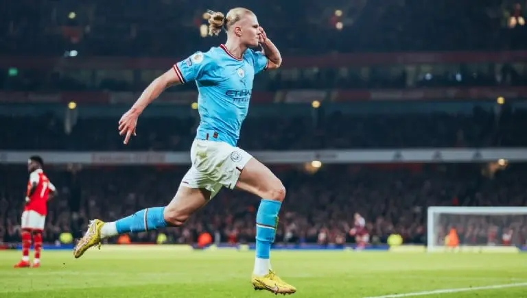 Erling Haaland volvió a anotar en la Premier League.