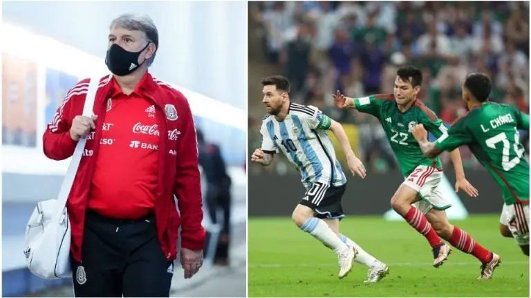 Gerardo 'Tata' Martino defendió su idea futbolística y dio sus motivos por los que salió sin un delantero en el juego ante Argentina. Foto: @miseleccionmx