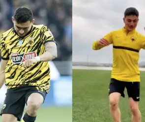 Orbelín Pineda: AEK Atenas crea un challenge para imitar el baile del Maguito