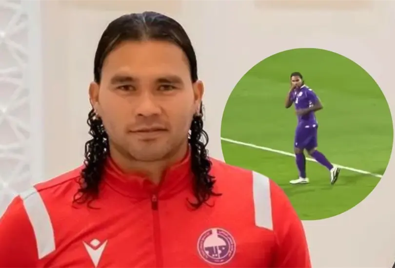 Carlos Gullit Pe&ntilde;a tuvo sus primeros minutos dentro del futbol de Emiratos &Aacute;rabes Unidos.