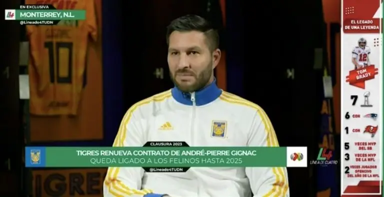 Gignac anunció su renovación con Tigres - Captura de pantalla