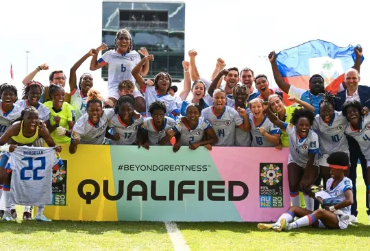 Haití celebra su pase al Mundial Femenil de Australia-Nueva Zelanda 2023.