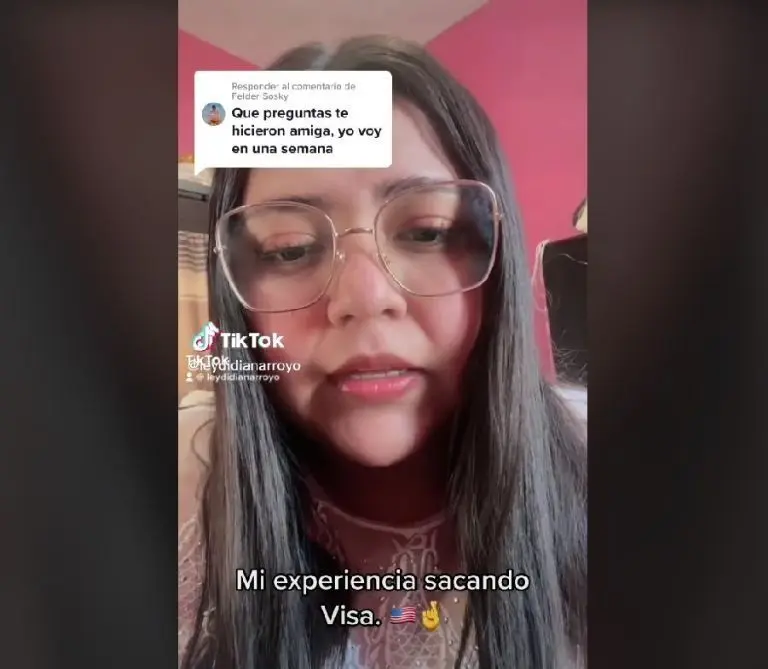 La joven mexicana reveló las preguntas que le hicieron para obtener la visa americana. Foto: Captura de pantalla.