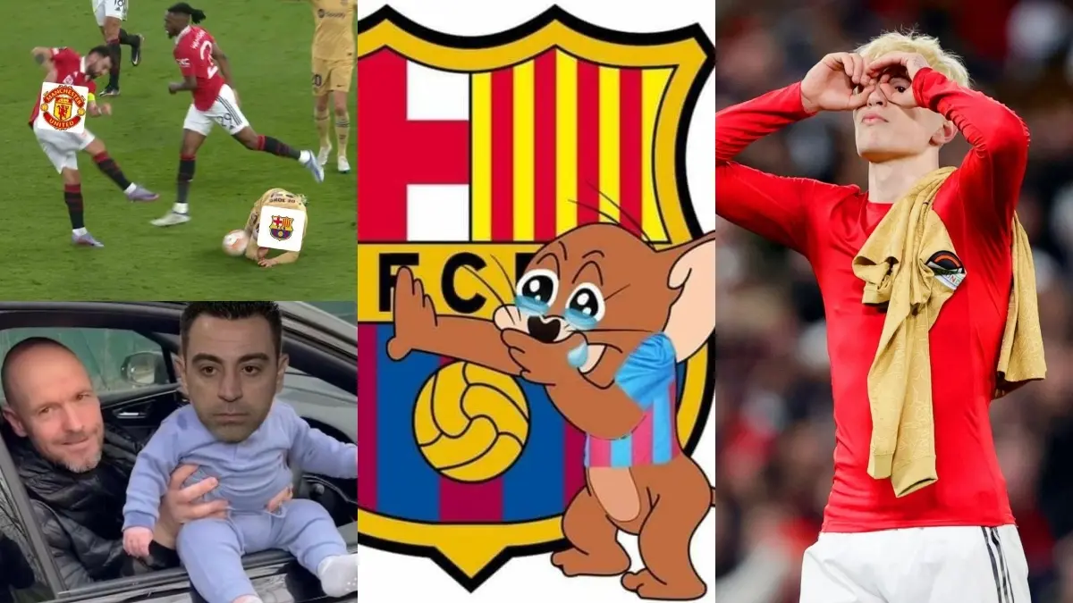 Los memes se hicieron presentes en la victoria del Manchester United vs Barcelona en la Europa League.