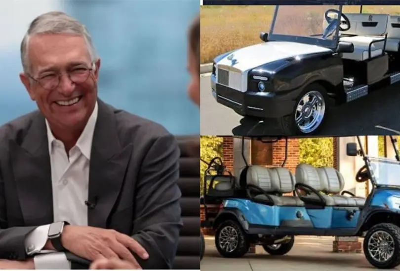Ricardo Salinas Pliego no dej&oacute; pasar mucho tiempo para escoger los carritos de golf que estrenar&aacute; por una apuesta que gan&oacute;.