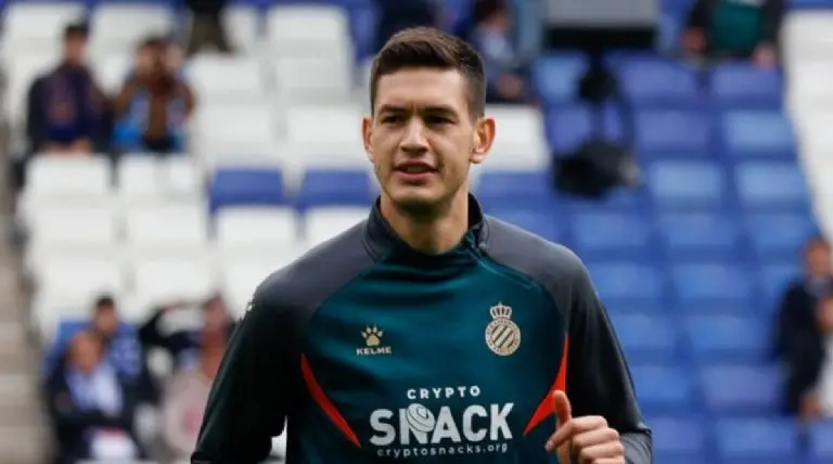 El 'Cachorro' Montes jugó de titular ante el Mallorca. Foto: Twitter @RCDEspanyol