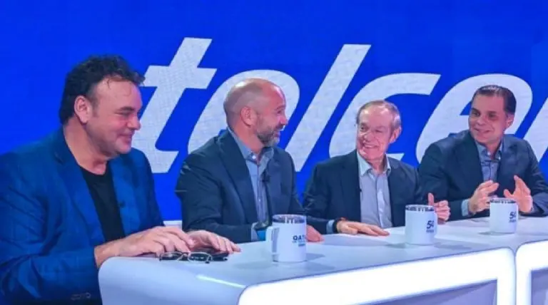 José Ramón y Faitelson hicieron una trasmisión especial con Martinoli y el Doctor García para el Mundial. Instagram @joseramonfernandeza