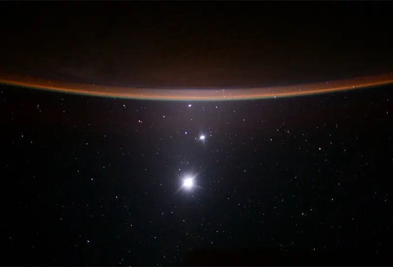 En M&eacute;xico se vio la conjunci&oacute;n de la Luna, J&uacute;piter y Venus