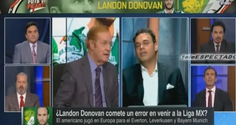 Faitelson y Francisco de Andan se encendieron en la mesa de ESPN. Foto: Captura de pantalla.