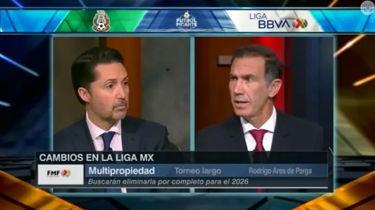Yon de Luisa fue encarado por Francisco de Anda por el plan de trabajo que presentó para el futbol mexicano. Foto: Captura de pantalla.
