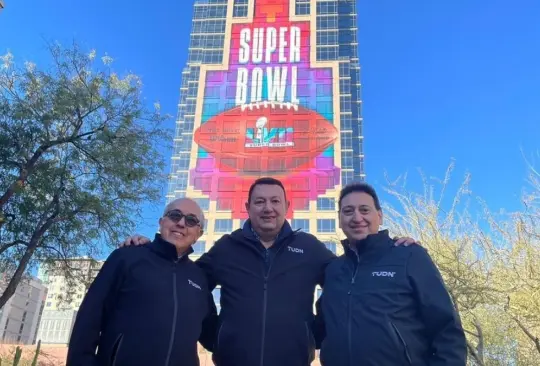 Los Tres Amigos ya se encuentran en Arizona para la cobertura del Super Bowl LVII.