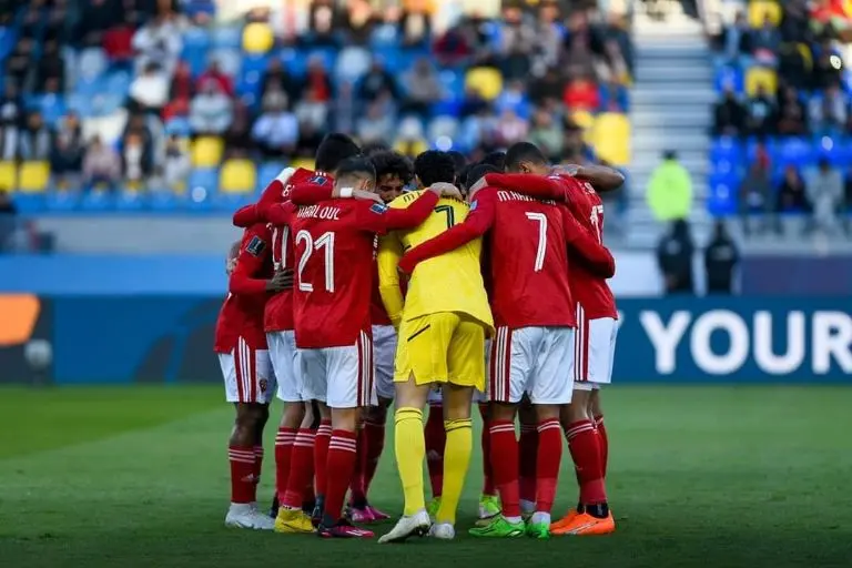 Al-Ahly previo a uno de sus partidos en el 'Mundialito' - @AlAhlyEnglish
