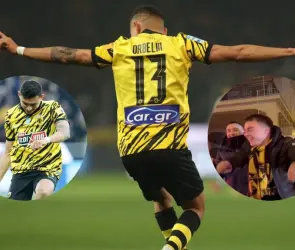 VIDEO: Orbelín Pineda cautiva a aficionados del AEK con su festejo y ya lo imitan
