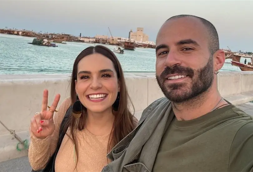 Tania Rinc&oacute;n y Marc Crosas durante Qatar 2022.