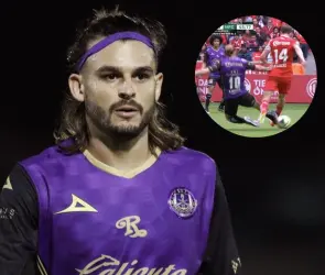 Benedetti mete gol y casi lastima a Marcel Ruiz en derrota del Mazatlán ante Toluca (VIDEO)