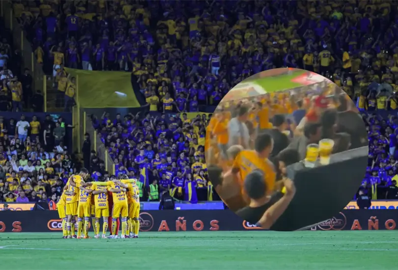 Tras la victoria del América, se viralizó un video en redes sociales donde un aficionado de Tigres golpea y empuja por la espalda a un americanista. Tras la victoria del América, se viralizó un video en redes sociales donde un aficionado de Tigres golpea y empuja por la espalda a un americanista.
