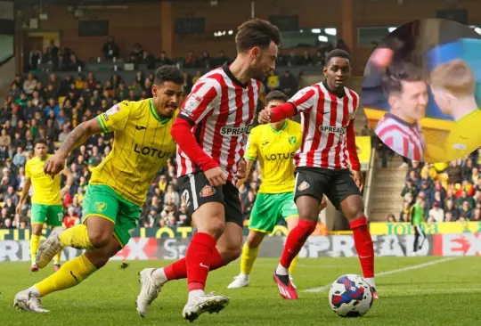 El partido entre Norwich City y Sunderland fue opacado por una agresión de un jugador a otro El partido entre Norwich City y Sunderland fue opacado por una agresión de un jugador a otro