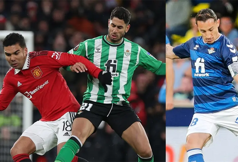 Andr&eacute;s Guardado y el Real Betis buscan una remontada contra el Manchester United