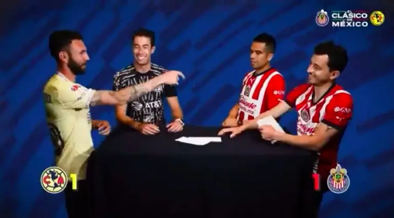 Chivas y América conviviendo previo al Clásico Nacional - Captura de pantalla