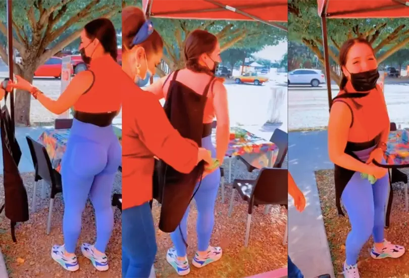 Mesera fitness se hace viral por sus videos en TikTok.