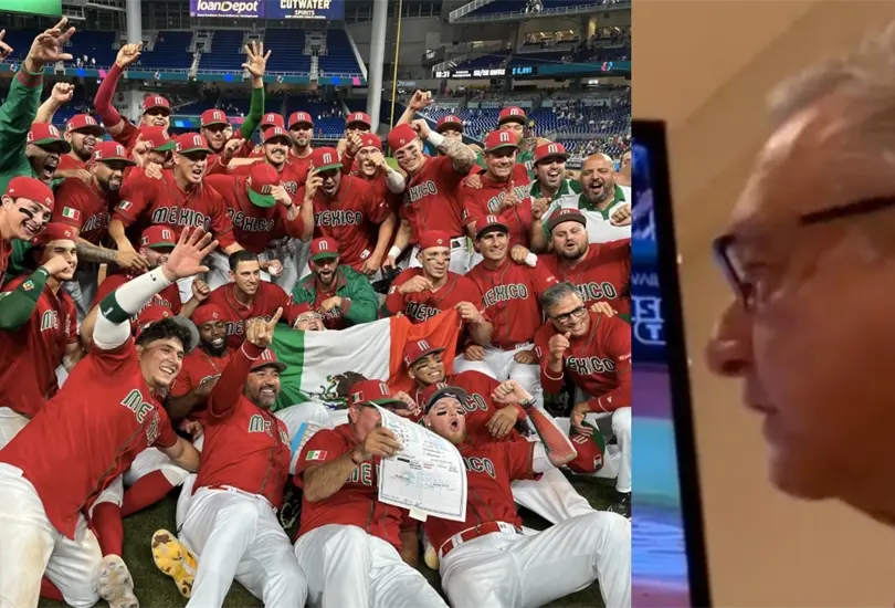 Andr&eacute;s Manuel L&oacute;pez Obrador (AMLO) reaccion&oacute; a la victoria de M&eacute;xico en el Cl&aacute;sico Mundial de Beisbol.