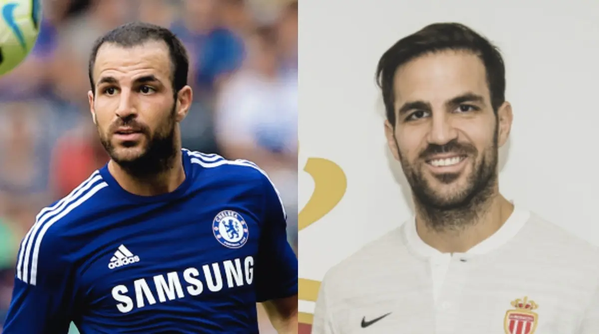 CESC FABREGAS. El mediocampista espa&ntilde;ol fue perdiendo cabello durante su estancia en el Barcelona, siendo 2014 (su a&ntilde;o de traspaso al Chelsea) donde qued&oacute; mayormente evidenciado. Con el paso de los a&ntilde;os decidi&oacute; tratar la calvicie que lo aquejaba por lo que se injert&oacute; cabello, mostrando un aumento considerable ya con el M&oacute;naco.