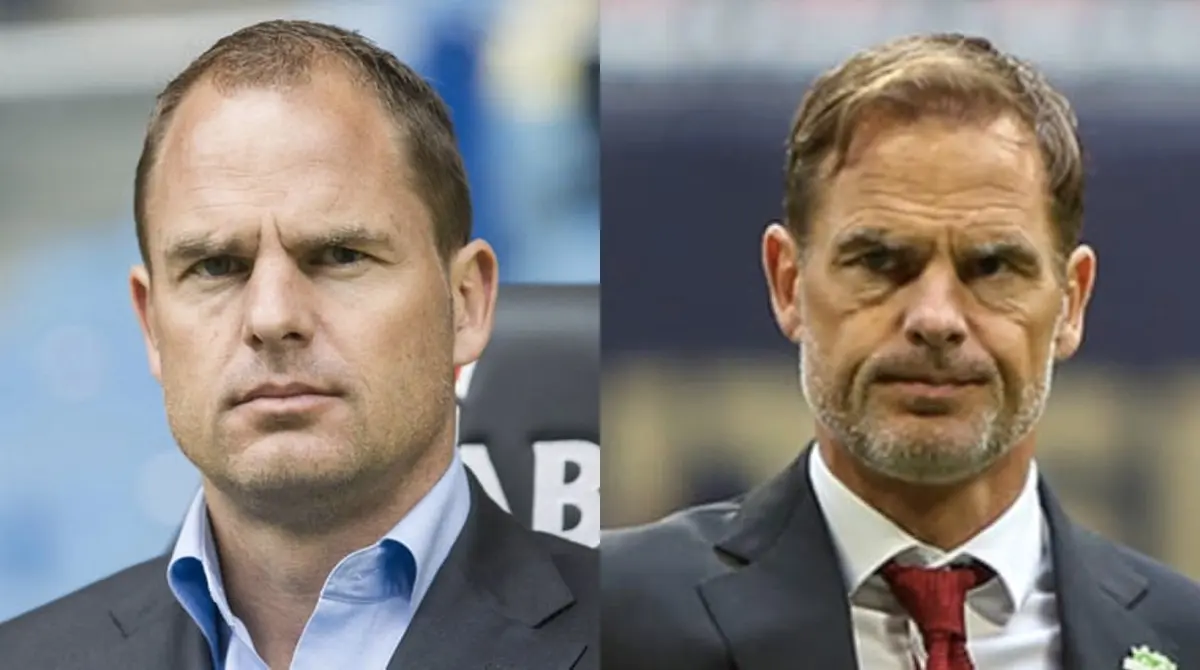 FRANK DE BOER. Conforme fue alej&aacute;ndose de las canchas y tomando los banquillos de la direcci&oacute;n t&eacute;cnica, Frank comenz&oacute; a perder cabello de manera evidente, por lo que decidi&oacute; injertarse cabello para no sufrir con el tema de la calvicie a temprana edad.