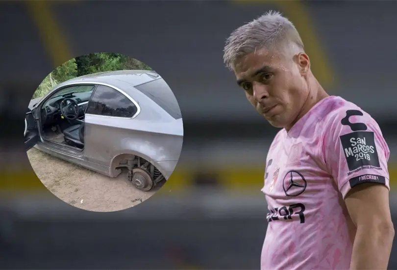 Brian Fern&aacute;ndez, exjugador de Necaxa, se encuentra desaparecido y la preocupaci&oacute;n creci&oacute; despues de que encontraron su auto desmantelado.