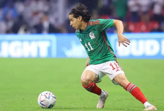 Diego Lainez no pudo marcar en el duelo ante Jamaica. 