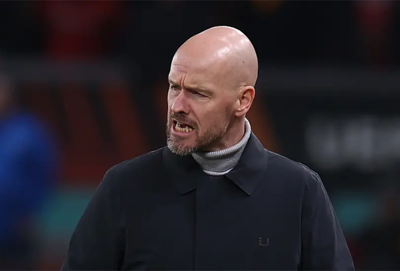 Erik Ten Hag explotó contra los jugadores del Manchester United por la goleada recibida ante Liverpool Erik Ten Hag explotó contra los jugadores del Manchester United por la goleada recibida ante Liverpool