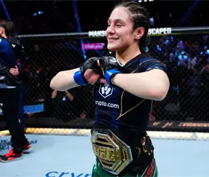 Alexa Grasso: As&iacute; es el nuevo cintur&oacute;n mexicano que defender&aacute; en UFC Fight Night 227 (VIDEO)