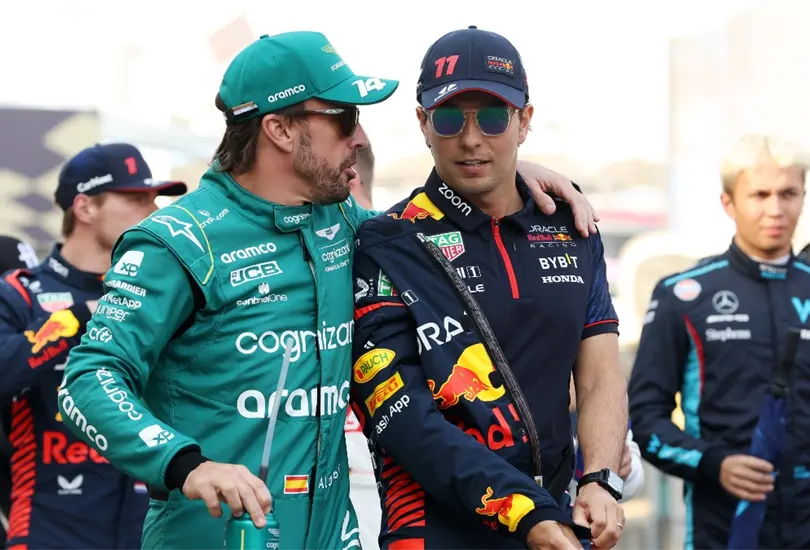 Checo Pérez sorprendió a todos con sus comentarios sobre el podio de Aston Martin en el GP de Bahréin Checo Pérez sorprendió a todos con sus comentarios sobre el podio de Aston Martin en el GP de Bahréin