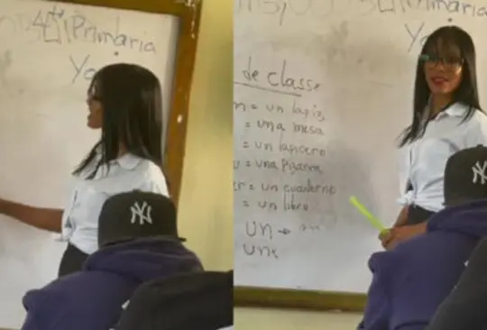 La maestra se llevó múltiples comentarios en las redes sociales por la forma en que corrigió a sus alumnos.