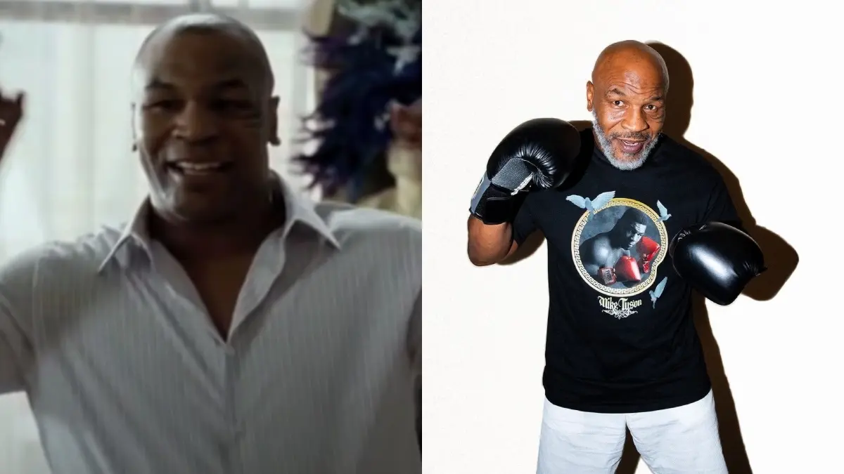 MIKE TYSON: El boxeador ha actuado en varias películas, donde sus participaciones más recordadas son en las primeras dos películas de "¿Qué pasó ayer?", en la que interpretó una versión ficticia de sí mismo.
