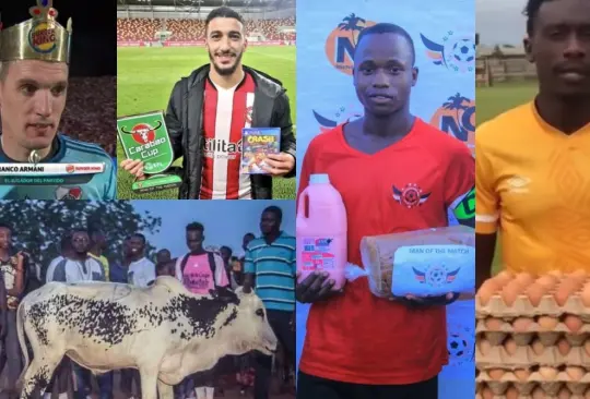 El futbol esconde varias curiosidades alrededor del mundo, incluyendo los premios al MVP del partido, mismos que van desde comida hasta animales o videojuegos.